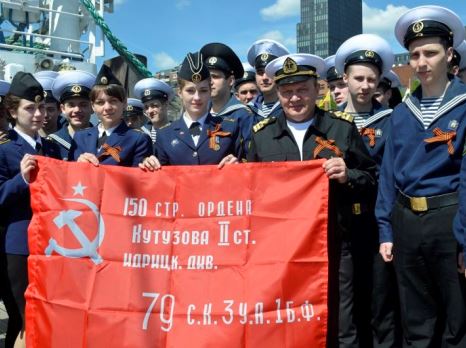 Mir Sailing Ship takes part in the Celebration of the Victory Day