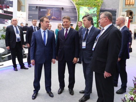 Russian prime minister visits FSUE “Rosmorport” stand