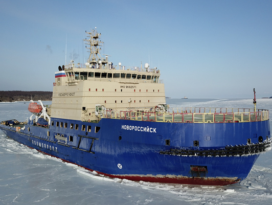 Crew of the Novorossiysk icebreaker of FSUE “Rosmorport” shows its high professionalism during ice navigation of 2023-2024 to be named the best