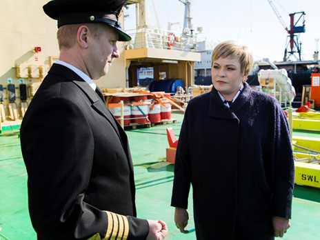 Governor of the Murmansk Region Marina Kovtun Visits the FSUE “Rosmorport” Icebreaker