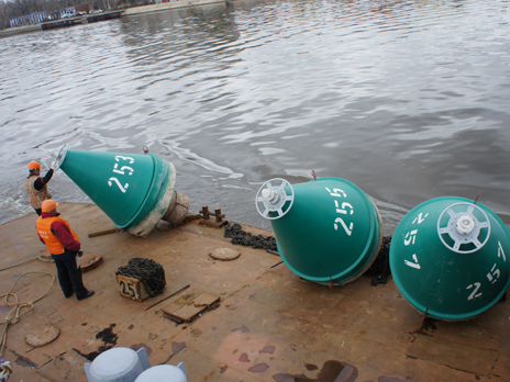 Start of Summer Navigational Aids Installation in the Volgo-Caspian Sea Shipping Canal