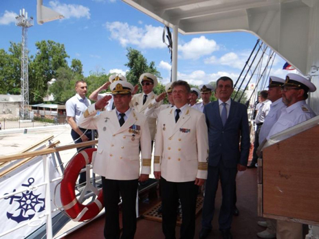 The Minister of Transport of the Russian Federation Examined Khersones Sailing Ship