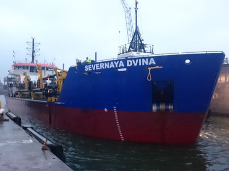 Severnaya Dvina Dredger Arrived In Rotterdam