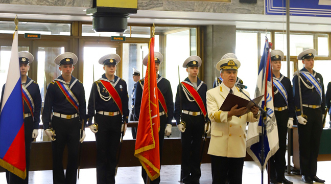 The North-Western Basin Branch takes part in the graduation ceremony for cadets of the Admiral Makarov State University of Maritime and Inland Shipping