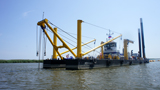 Vessels of the Astrakhan Branch dredging fleet start dredging operations on the Volga-Caspian Marine Shipping Canal