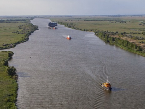 Information on planned supplies of bottom sediments during repairing dredging operations in Volga-Caspian Marine Shipping Canal water area