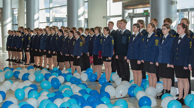 Management of the North-Western Basin Branch takes part in initiation ceremony for first-year students of Admiral Makarov State University of Maritime and Inland Shipping