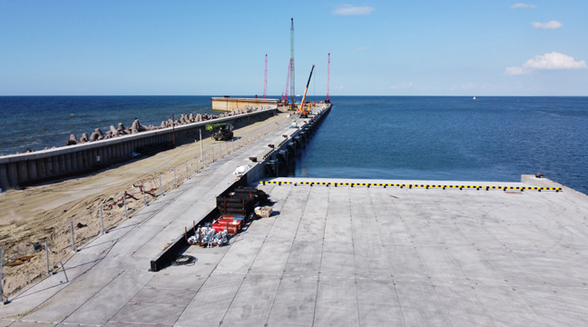 Kaliningrad Department of North-Western Basin Branch starts providing cargo transshipment services at stage 1 of international sea terminal in Pionersky