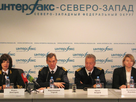 Press Сonference On The Return Of Mir Training Sailing Ship From Sea Expedition