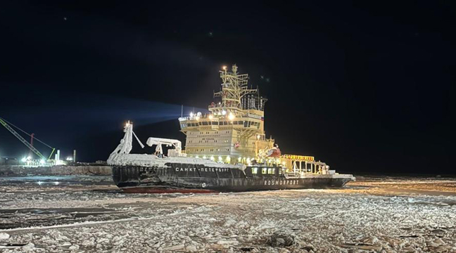 Icebreaker Sankt-Peterburg joins the fleet of the Far Eastern Basin Branch