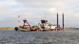 Artemiy Volynsky Dredging Pump Arrives at the Dredging Operations Area in the Volga-Caspian Marine Shipping Canal