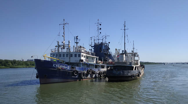 Azov Basin Branch completes repair dredging operations on the Donetsky shoal of the Don River