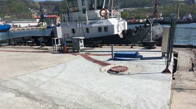 The Far Eastern Basin Branch has completed the overhaul of the drainage networks of berth No. 24 in the seaport of Nakhodka