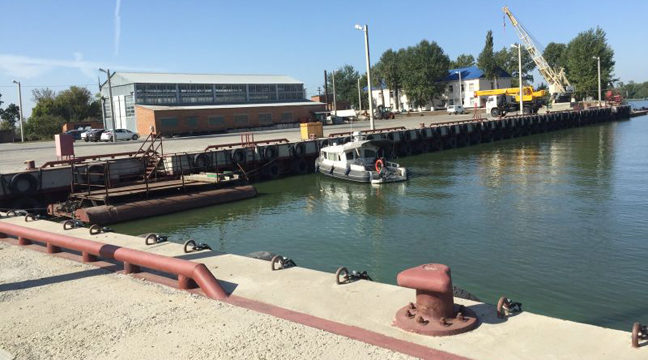 The reconstructed berth No. 1 put into operation in the village Kagalnik (Lotspost)