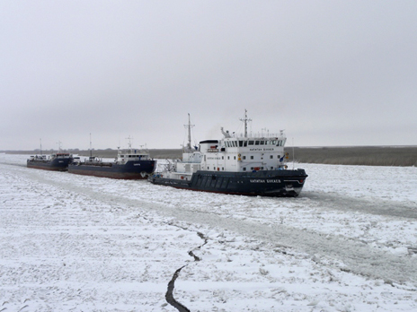 191 Vessels Resort to Assistance of the FSUE “Rosmorport” Icebreakers in the Astrakhan Region
