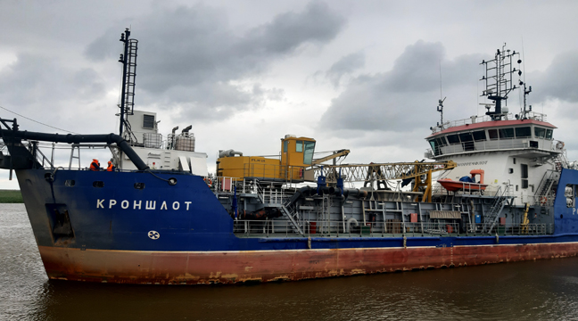 Kronshlot dredger joins the fleet of the Astrakhan branch