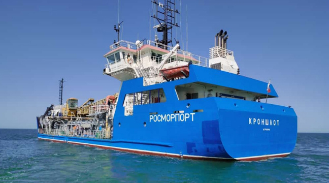 Kronshlot dredger replenishes fleet of the Makhachkala Branch