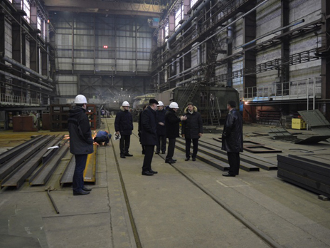 Minister of Transport of the Russian Federation Visits Onezhsky Ship Building and Ship Repairing Plant 