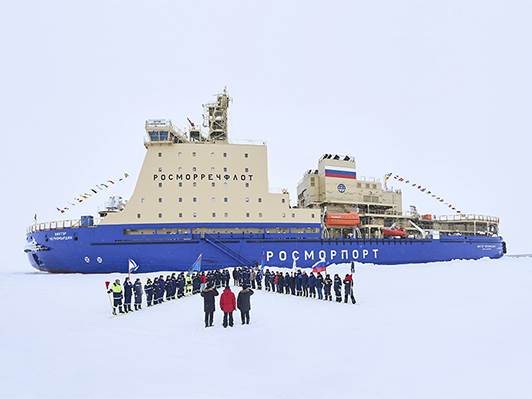 The memory of sailors who died in the Arctic during the Great Patriotic War was honored on the Viktor Chernomyrdin icebreaker