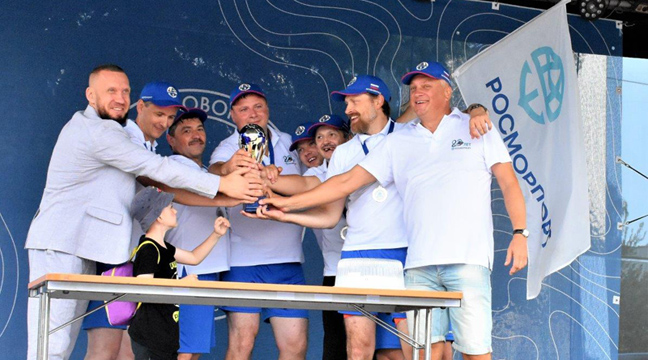 Team of the Kaliningrad Department of the North-Western Basin Branch wins the Milya Vityazya rowing regatta