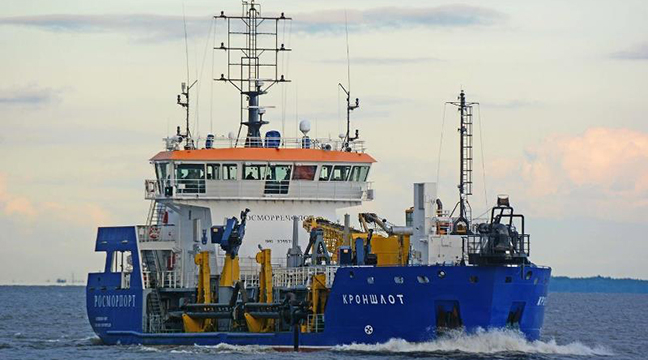 North-Western Basin Branch carries out dredging operations in the seaport of Big Port Saint Petersburg