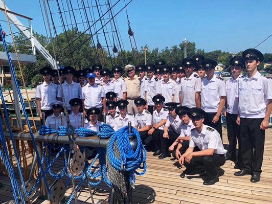 Khersones sailing boat accepts on board more than 100 cadets for the second shift