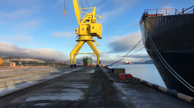 The Murmansk Branch given a hydraulic facility in the seaport of Murmansk