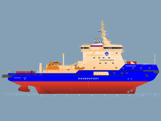FSUE "Rosmorport" announces a competition for the construction of innovative dual-fuel icebreakers with a capacity of 12-14 MW (KPMI)