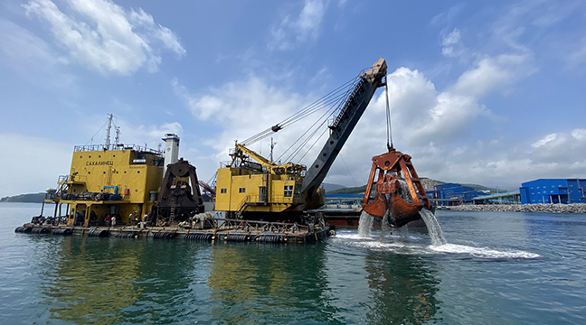 Eastern Department of the Far Eastern Basin Branch completes repair dredging in the seaport of Vostochny