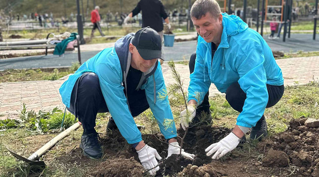 Employees of the North-Eastern Basin Branch take part in public environmental action