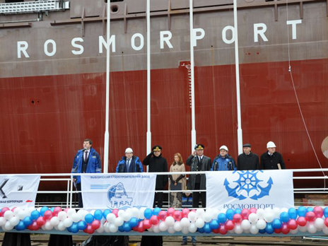 New Diesel-Electrical Icebreaker Novorossiysk Set Afloat