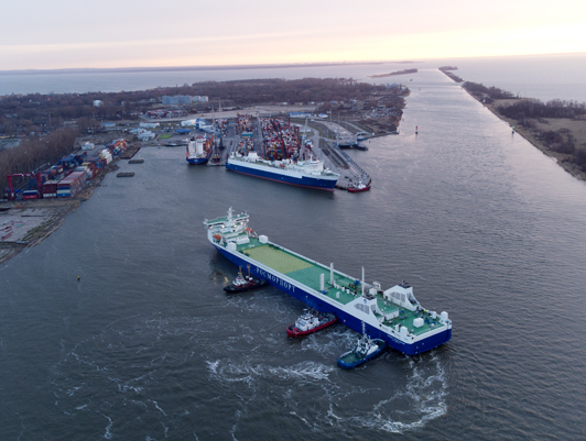 The Seaport of Ust-Luga – Seaport of Kaliningrad sea line registered