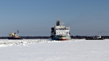 Ice Moving by the Arkhangelsk Branch Icebreakers