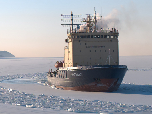The bottom of the Chukchi and East Siberian seas surveyed from the Magadan icebreaker of FSUE “Rosmorport”