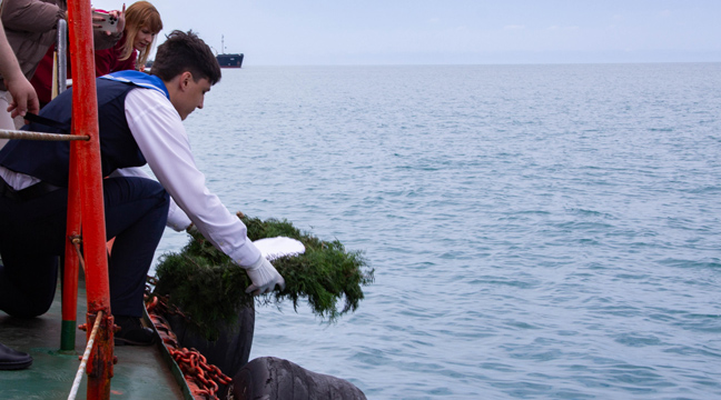 Tuapse Department of the Azovo-Chernomorsky Basin Branch provided assistance in holding the annual patriotic campaign "Beskozyrka" in the water area of the Tuapse seaport