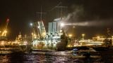 Pilotage of Aurora Cruiser to the Place of Everlasting Anchorage on Petrogradskaya Embankment