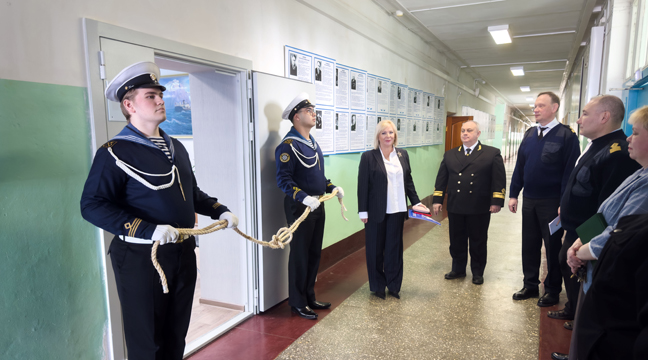 The Head of the Arkhangelsk Department of the Arctic Basin Branch took part in the opening of a new auditorium at the Voronin Arctic Maritime Institute