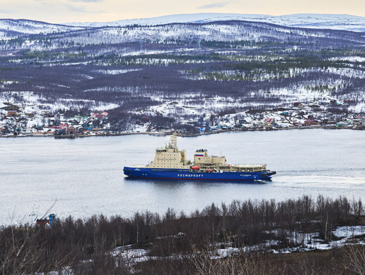 Viktor Chernomyrdin icebreaker goes on ice trials