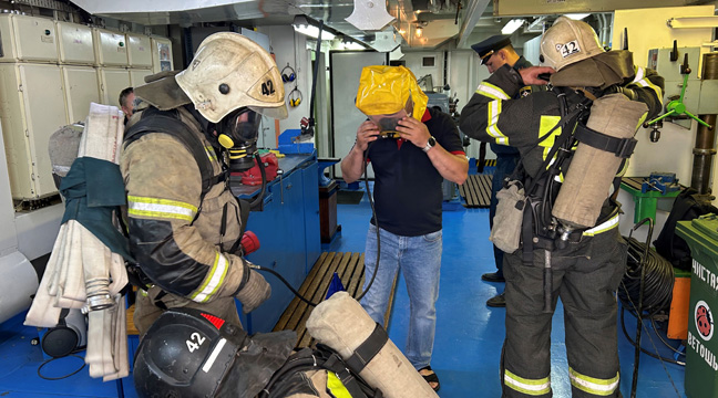 Astrakhan Branch takes part in a cross-departmental fire drill