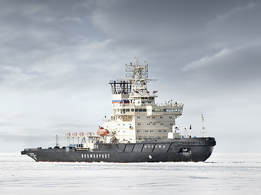 Moskva and Novorossiysk icebreakers headed to the seaport of Vanino to provide icebreaker assistance