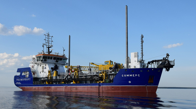 The fleet of the FSUE "Rosmorport" Azovo-Chernomorsky basin branch was extended with the Sommers dredger