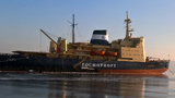 Krasin Icebreaker Arrives in the Seaport of Vanino
