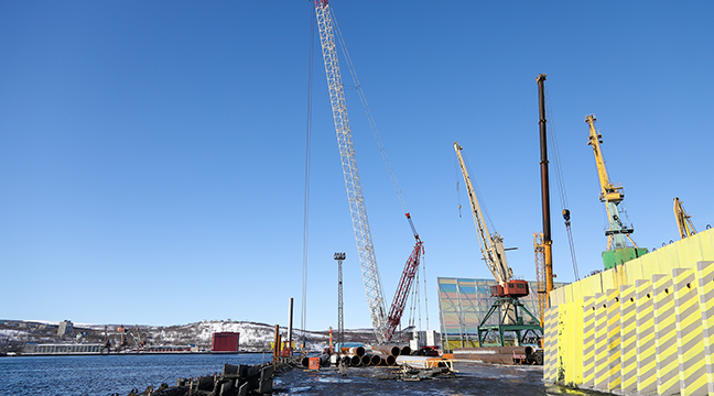 Construction and assembly works started to reconstruct Berth No. 2 in the seaport of Murmansk