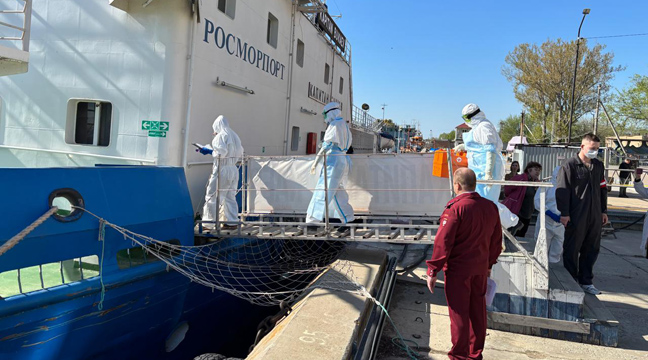 Astrakhan Branch participated in interdepartmental tactical and special exercises to practice anti-epidemic measures in case a patient with a particularly dangerous infection (cholera) is detected on a vessel