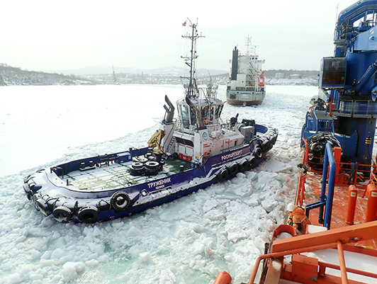 Icebreakers of FSUE “Rosmorport” have completed the pilotage in a number of seaports of the Azov-Black Sea, Caspian and Far Eastern basins