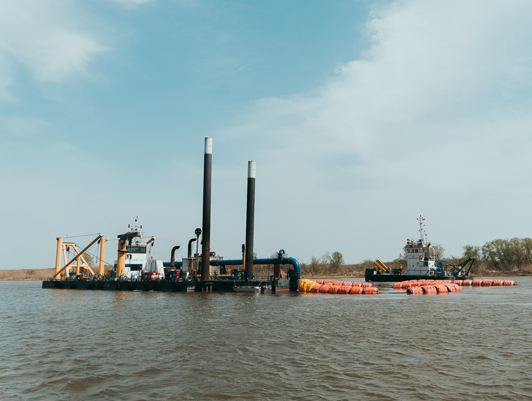 FSUE “Rosmorport” purchases 5 km of pulp line to improve the efficiency of dredging at the Volga-Caspian Sea Shipping Canal