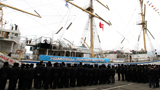 Nadezhda Sailing Ship Heads for the Seaport of Kaliningrad