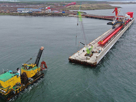 FSUE "Rosmorport" has successfully completed the first stage of the formation of the water area of the coal complex in the Muchka Bay (KPMI)