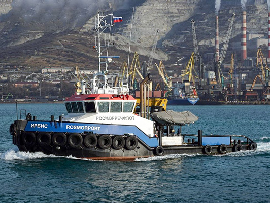 Crew of the Irbis tugboat, owner of the 2023 year-end award, participates in major infrastructure projects