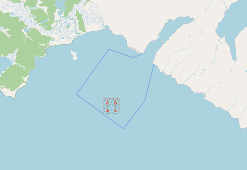 Scheme of the compulsory pilotage area in the Bechevinskaya Bay Scheme of the compulsory pilotage area in the Bechevinskaya Bay